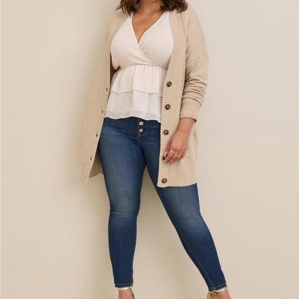 NWOT Torrid Vegan Cashmere Boyfriend Cardigan